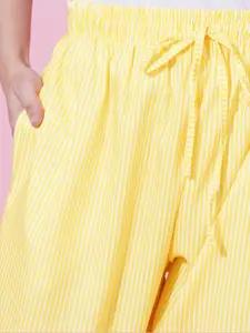 FFLIRTYGO Stripe Printed Straight-Leg Lounge Pants