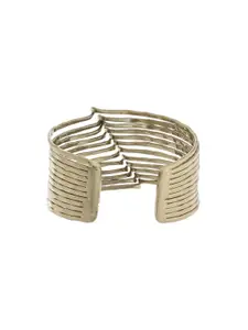 Silvermerc Designs Women Gold-Plated Wire Cuff Bracelet