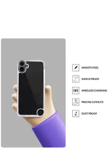 SPRIG Solid Transparent Back Cover For Nothing Phone 1 Mobile Accessories