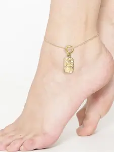 DressBerry Gold-Plated Charm Anklet