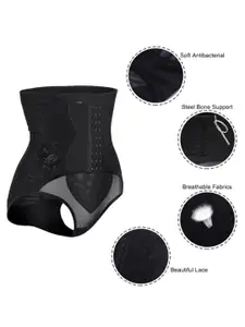 Sizi High Waist Tummy Control Shapewear Panty with Hook Belt