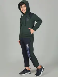 Cantabil Boys Colorblocked Hooded Track Suit