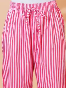 FFLIRTYGO Stripe Straight-Leg Lounge Pants