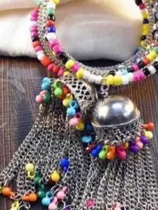 SZN Artificial Beaded Oxidised Bangles