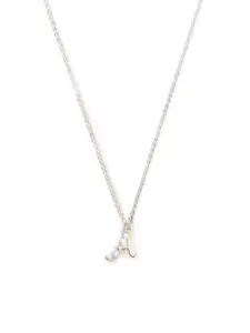 Accessorize  Silver-Plated A-Shaped Pendant With Chain