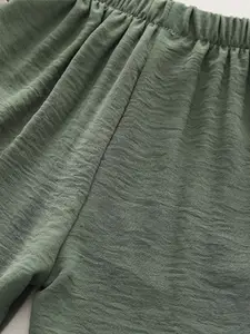 StyleCast x Revolte Boys Cartoon Printed Pure Cotton Round Neck T-shirt & Trousers