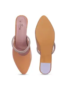 STEPT6 Colourblocked PU Stiletto Pumps Heels