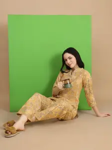 Sweet Dreams Women Floral Printed Night suit