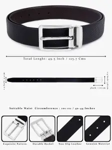 The Roadster Lifestyle Co. Men Textured Formal Belts