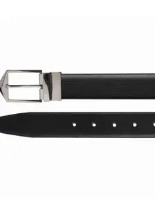 The Roadster Lifestyle Co Men Textured Reversible Buckle Formal Belt