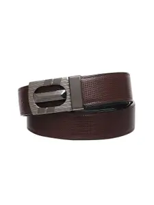 The Roadster Lifestyle Co. Men Textured Formal Belt