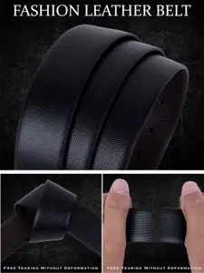 The Roadster Lifestyle Co Men Textured Reversible Buckle Formal Belt