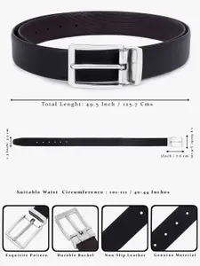 The Roadster Lifestyle Co Men Textured Formal Belt