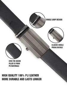 The Roadster Lifestyle Co. Men Textured Formal Belt