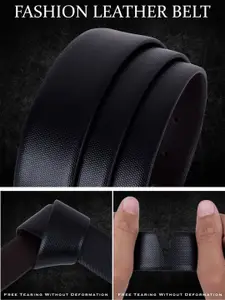 The Roadster Lifestyle Co Men Textured Reversible Buckle Formal Belt