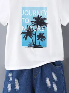INCLUD Boys Printed T-shirt with Shorts