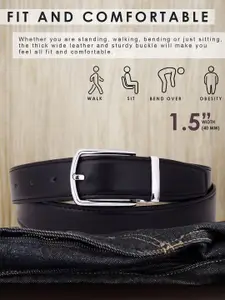 The Roadster Lifestyle Co Men Textured Formal Belts