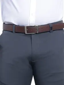 The Roadster Lifestyle Co Men Textured Formal Belts