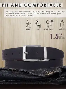 The Roadster Lifestyle Co. Men Textured Tang Formal Belt