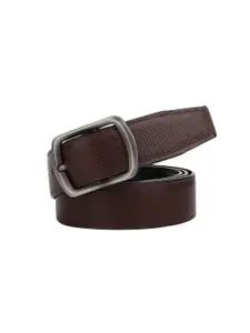 The Roadster Lifestyle Co Men Textured Formal Belt