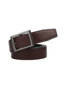The Roadster Lifestyle Co Men Textured Pin Buckle Formal Belt