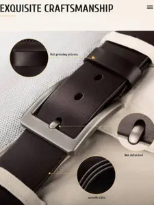 Provogue Men Leather Formal Belt