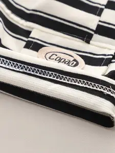 INCLUD Boys Striped Round Neck T-shirt With Shorts