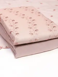 Biba Floral Embroidered Dress Material