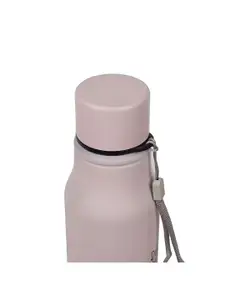 HOOM Pink & Black Single Stainless Steel Printed Single Wall Vacuum Water Bottle