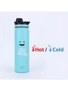 HOOM Blue & Black Single Stainless Steel Solid Double Wall Vacuum Water Bottle