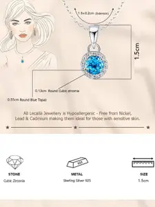 LeCalla Silver-Plated Circular Pendants with Chains