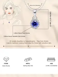 LeCalla Silver-Plated Circular Pendants with Chains