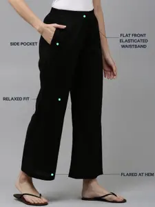 Kryptic Pack Of 2 Pure Cotton Mid-Rise Lounge Pants