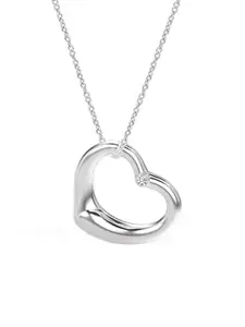 LeCalla Silver-Plated Heart Shaped Pendants with Chains