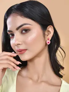 Voylla Heart Shaped Studs Earrings