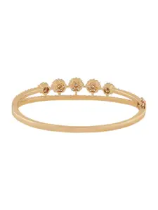 TEEJH Women Rose Gold-Plated Wraparound Bracelet
