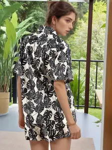 Moda Rapido Printed Short Sleeves Shirt With Shorts