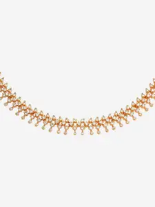 Kushal's Fashion Jewellery Copper Gold-Plated Necklace