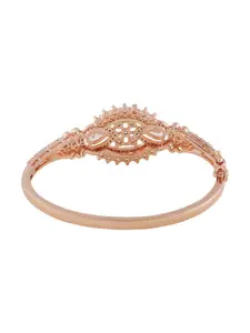 TEEJH Women Rose Gold-Plated Wraparound Bracelet