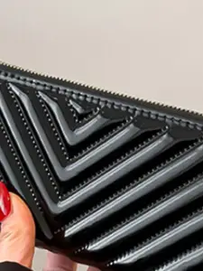 HAUTE SAUCE by  Campus Sutra HAUTE SAUCE by Campus Sutra Women's Black Solid Wallet