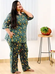30 Looks Women Printed Pure Cotton Night suit