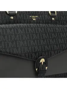 Da Milano Printed Leather Structured Satchel