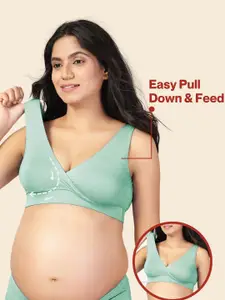 House Of Zelena Removable Padding Non-Wired Medium Coverage Maternity Bra