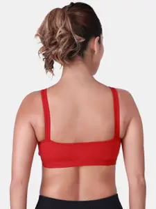 SKDREAMS Women Cotton Non Padded Full Coverage Sports Bra