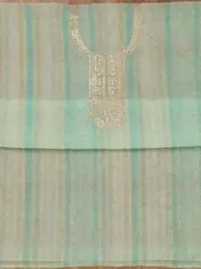 Koskii Floral Embroidered Zariwork Tissue Unstitched Dress Material