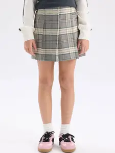 DeFacto Girls Checked A-Line Mini Skirt