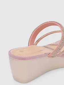 DIVASTRI Women Embellished Wedge Sandals
