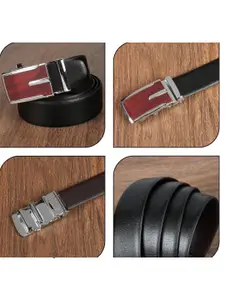 Provogue Men Textured Reversible Formal Belt