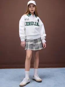 DeFacto Girls Checked A-Line Above Knee Skirt