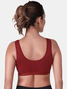 SKDREAMS Full Coverage Slip-On Cotton Sports Bra